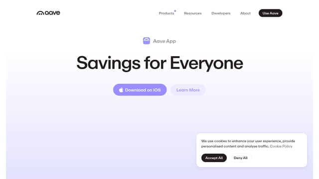 Aave — affiliate tool screenshot