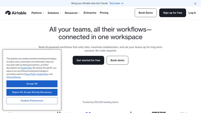 Airtable + Zapier — No-code web development learning resource