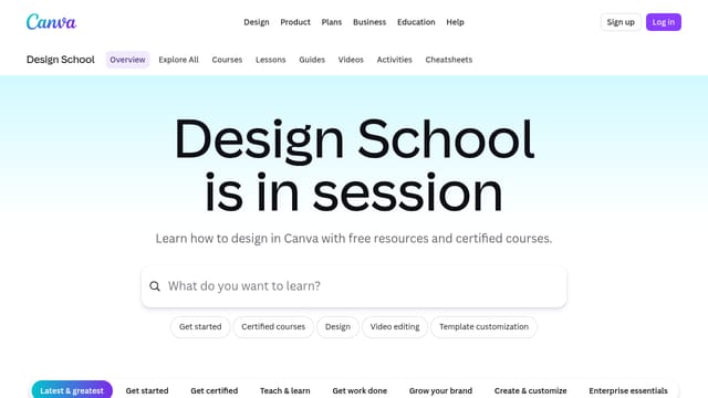 Canva Design School — Basic graphic design learning resource