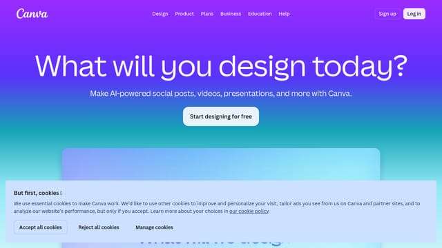 Canva (the tool) — Basic graphic design learning resource