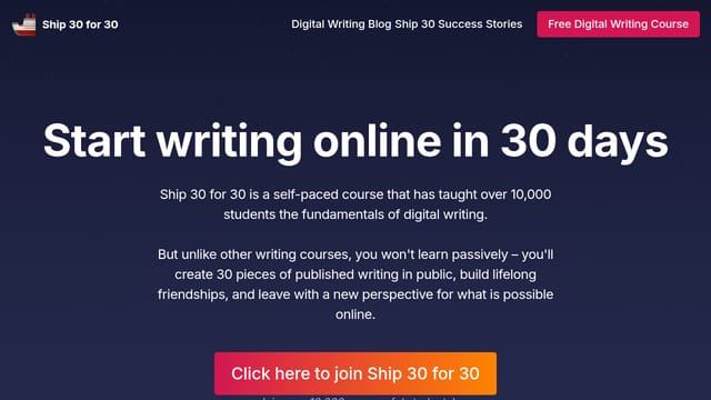 Dickie Bush + Nicolas Cole's Ship 30 for 30 — Personal branding (Twitter/X + LinkedIn) learning resource