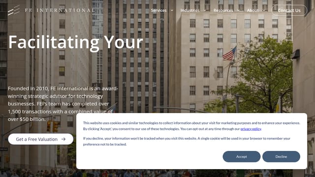 FE International — affiliate tool screenshot