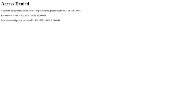 GoDaddy Auctions — affiliate tool screenshot