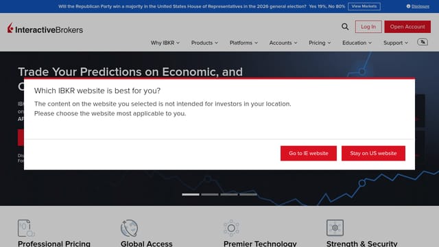 Interactive Brokers — affiliate tool screenshot