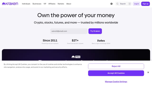 Kraken — affiliate tool screenshot