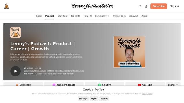 Lenny Rachitsky + Andrew Mayne podcasts — AI prompting + workflow learning resource