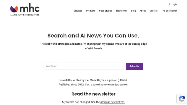 Marie Haynes' Search News You Can Use — SEO research and strategy learning resource