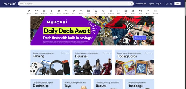 Mercari — affiliate tool screenshot