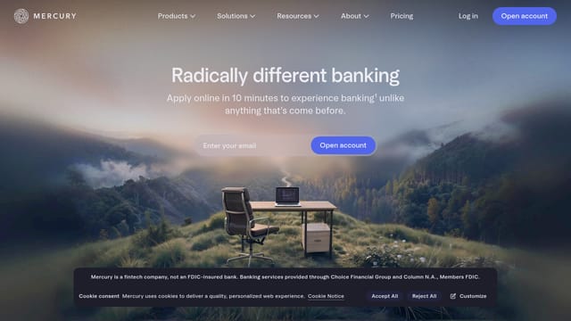 Mercury (US) / Wise (EU) — affiliate tool screenshot