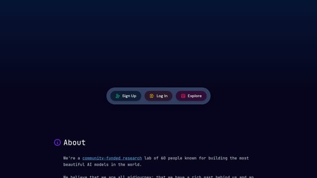 Midjourney — AI tool screenshot