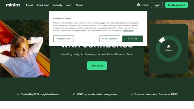 Mintos — affiliate tool screenshot