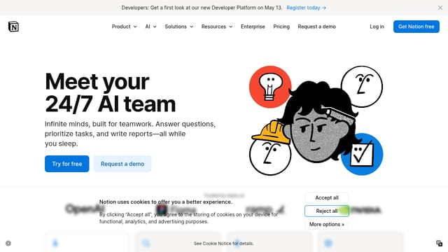 Notion AI — AI tool screenshot