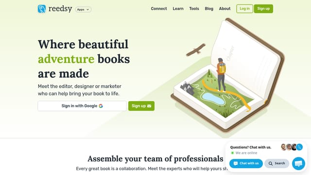 Reedsy — affiliate tool screenshot