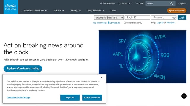 Schwab — affiliate tool screenshot