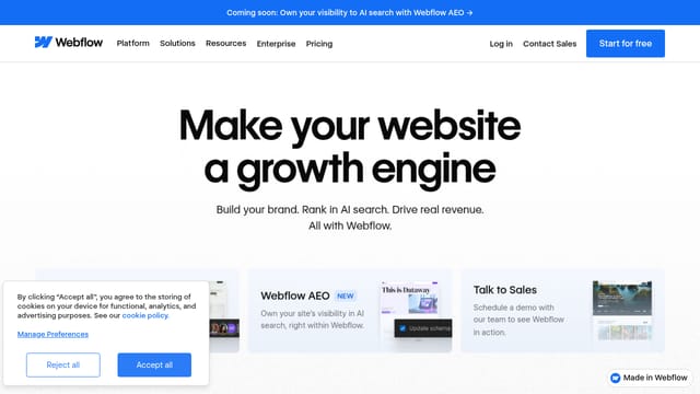 Webflow (the platform) — No-code web development learning resource